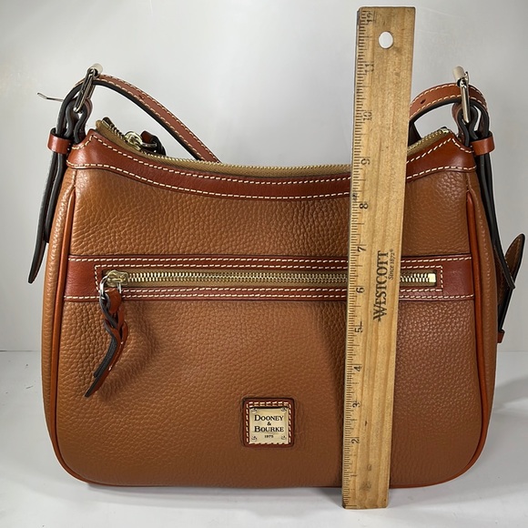 Dooney & Bourke Brown Leather Crossbody Shoulder Bag - Picture 11 of 15